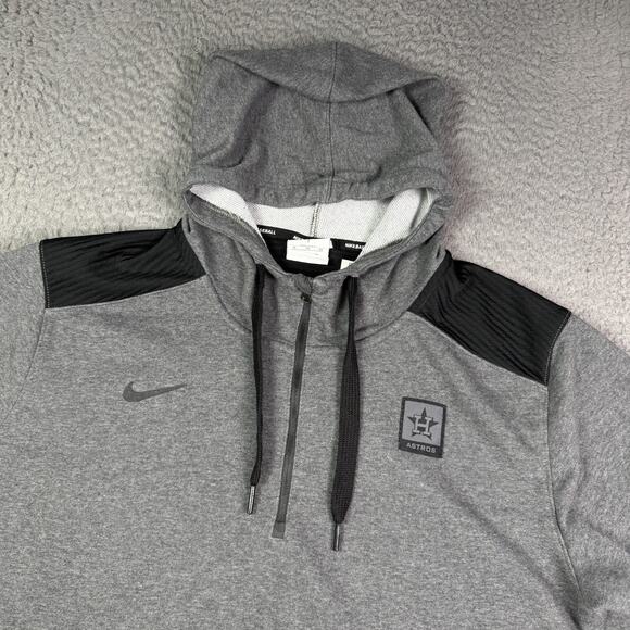 Nike Houston Astros Team Issued Hoodie Mens XL Gray Baseball MLB Player - Picture 1 of 8